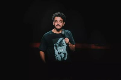 Humorista Rodrigo Marques apresenta espet