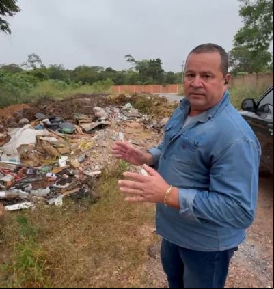 Vereador denuncia descarte irregular de animais mortos em terreno baldio de Cuiab