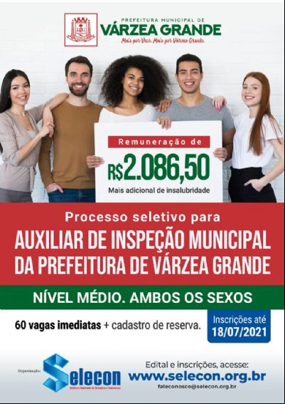 VG abre processo seletivo com 60 vagas