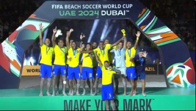 Brasil fatura o hexacampeonato mundial de futebol de areia