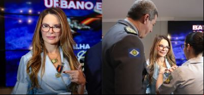 Virginia recebe medalha do BPMTran