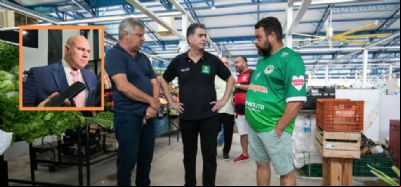 Abilio aponta obra inacabada no Mercado do Porto, afirma que vai romper com associa