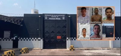 Cinco presos fogem de penitenci