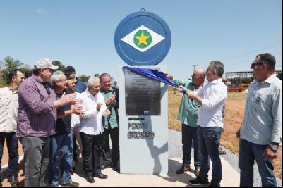 Primeiro trecho do asfalto da MT-129 em Ga