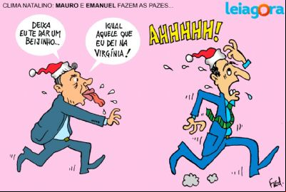 Clima natalino: Mauro e Emanuel fazem as pazes