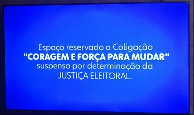 Sem propaganda na TV na reta final