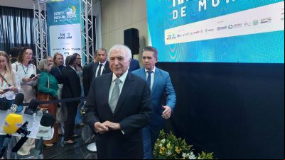 Em MT, Temer avaliza nome de Janaina para o Senado em 2026: 'boa oportunidade'