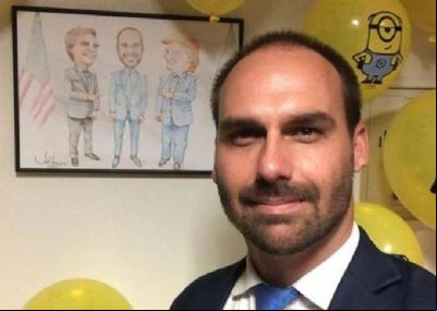 Eduardo Bolsonaro comemora anivers